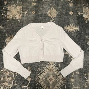 Cos cropped 100% cashmere cardigan